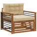 Set de canapele de exterior Lemn de acacia solid și poliester - WALTI WALTI