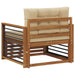 Set de canapele de exterior Lemn de acacia solid și poliester - WALTI WALTI