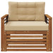 Set de canapele de exterior Lemn de acacia solid și poliester - WALTI WALTI
