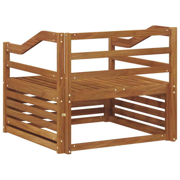 Set de canapele de exterior Lemn Solid de Acacia natural - WALTI WALTI