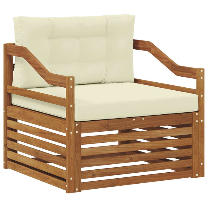 Set de canapele de exterior Lemn Solid de Acacia natural - WALTI WALTI