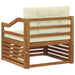 Set de canapele de exterior Lemn Solid de Acacia natural - WALTI WALTI