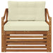 Set de canapele de exterior Lemn Solid de Acacia natural - WALTI WALTI