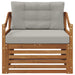 Set de canapele de exterior Lemn Solid de Acacia natural - WALTI WALTI
