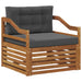 Set de canapele de exterior Lemn Solid de Acacia natural - WALTI WALTI