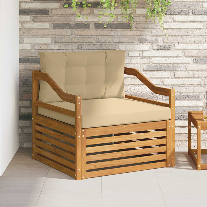 Set de canapele de exterior Lemn Solid de Acacia natural - WALTI WALTI