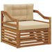 Set de canapele de exterior Lemn Solid de Acacia natural - WALTI WALTI