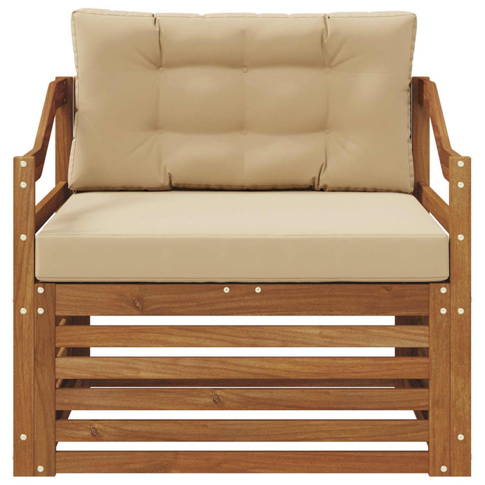 Set de canapele de exterior Lemn Solid de Acacia natural - WALTI WALTI