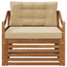 Set de canapele de exterior Lemn Solid de Acacia natural - WALTI WALTI