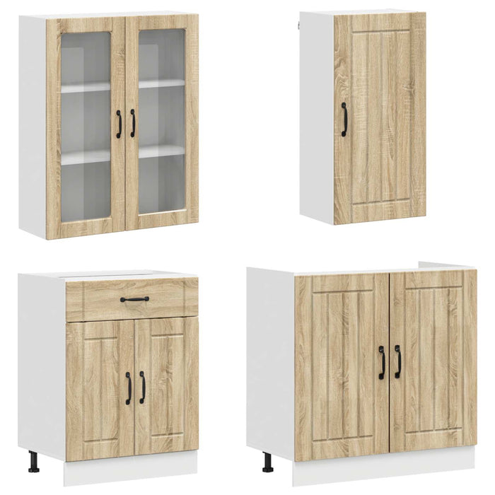 Unitate de bucătărie LUCCA 8 pcs Stejar Sonoma Lemn prelucrat WALTI