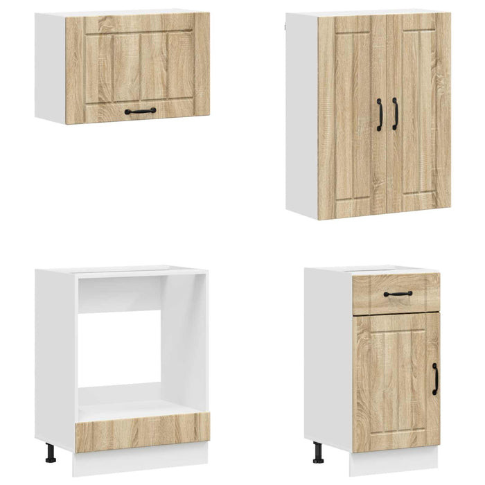 Unitate de bucătărie LUCCA 8 pcs Stejar Sonoma Lemn prelucrat WALTI