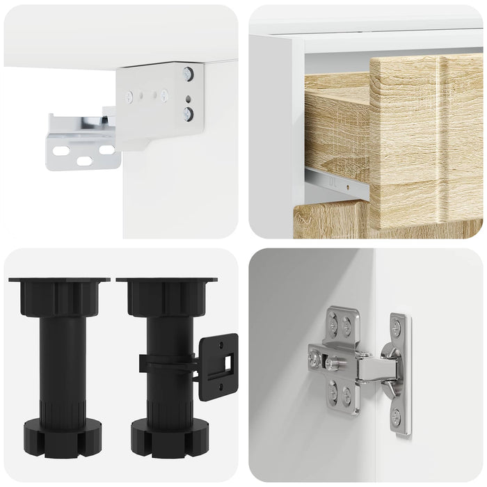 Unitate de bucătărie LUCCA 8 pcs Stejar Sonoma Lemn prelucrat WALTI