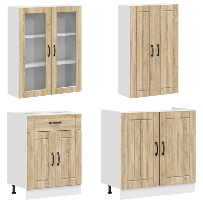 Unitate de bucătărie LUCCA 8 pcs Stejar Sonoma Lemn prelucrat WALTI