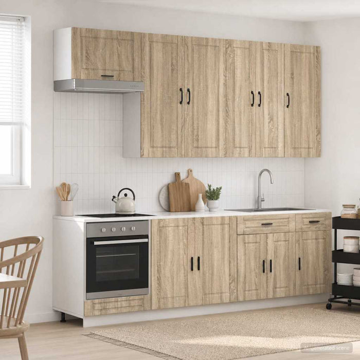 Unitate de bucătărie PORTO 8 pcs Stejar Sonoma Lemn prelucrat WALTI