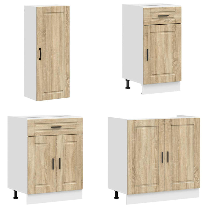 Unitate de bucătărie PORTO 8 pcs Stejar Sonoma Lemn prelucrat WALTI