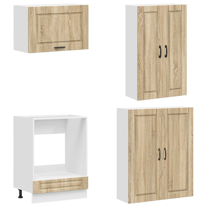 Unitate de bucătărie PORTO 8 pcs Stejar Sonoma Lemn prelucrat WALTI