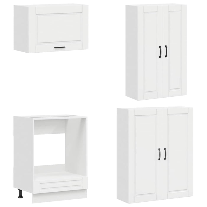 Unitate de bucătărie PORTO 8 pcs Alb foarte lucios WALTI