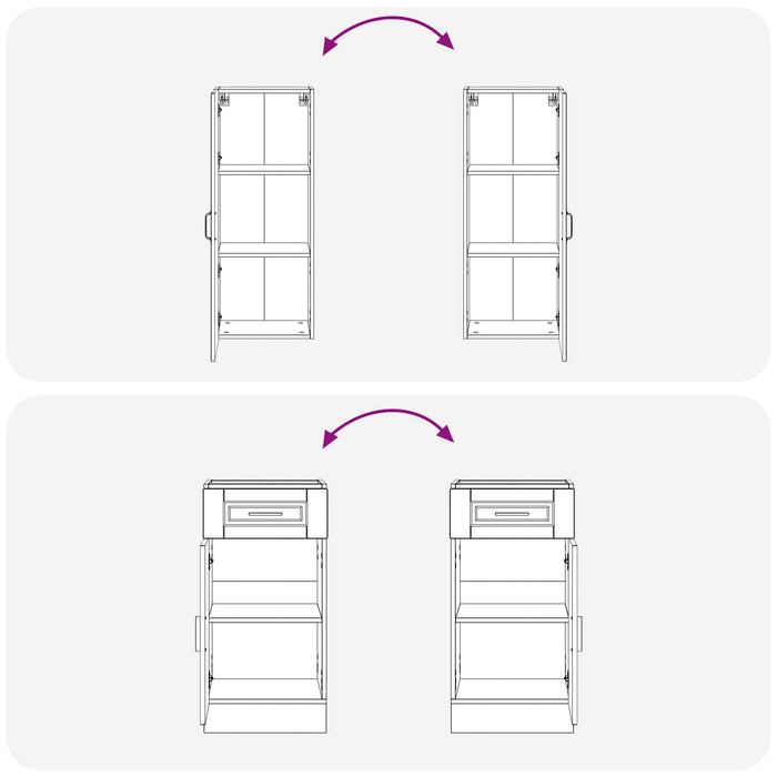 Unitate de bucătărie PORTO 8 pcs Stejar Artizanal WALTI