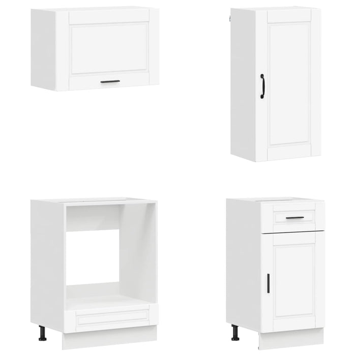 Unitate de bucătărie PORTO 8 pcs Alb Lemn prelucrat WALTI
