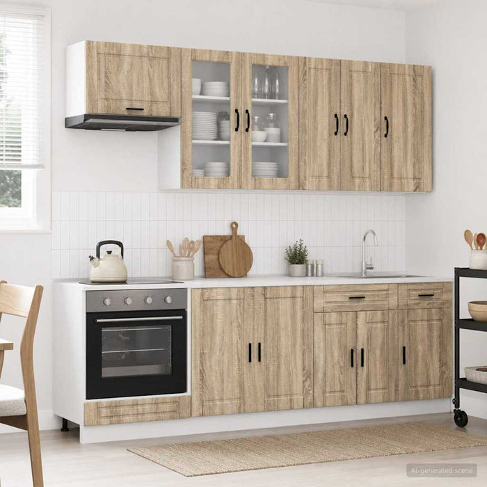 Unitate de bucătărie PORTO 8 pcs Stejar Sonoma Lemn prelucrat WALTI