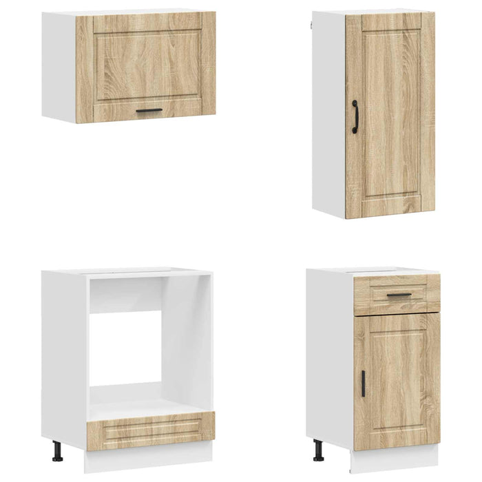 Unitate de bucătărie PORTO 8 pcs Stejar Sonoma Lemn prelucrat WALTI