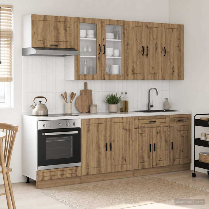 Unitate de bucătărie PORTO 8 pcs Stejar Artizanal WALTI