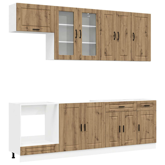 Unitate de bucătărie PORTO 8 pcs Stejar Artizanal WALTI