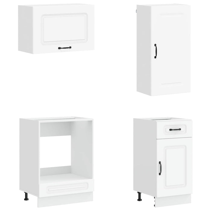 Unitate de bucătărie KALMAR 8 pcs Alb Lemn prelucrat WALTI