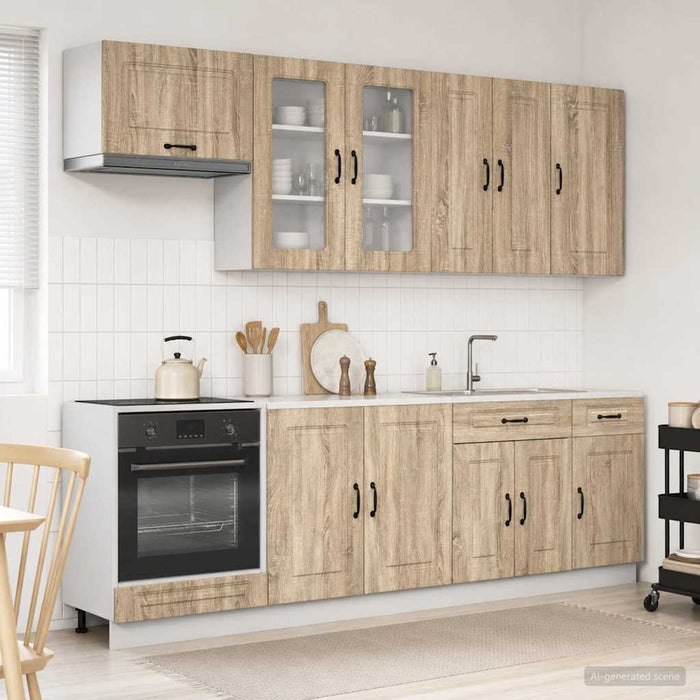 Unitate de bucătărie KALMAR 8 pcs Stejar Sonoma Lemn prelucrat WALTI