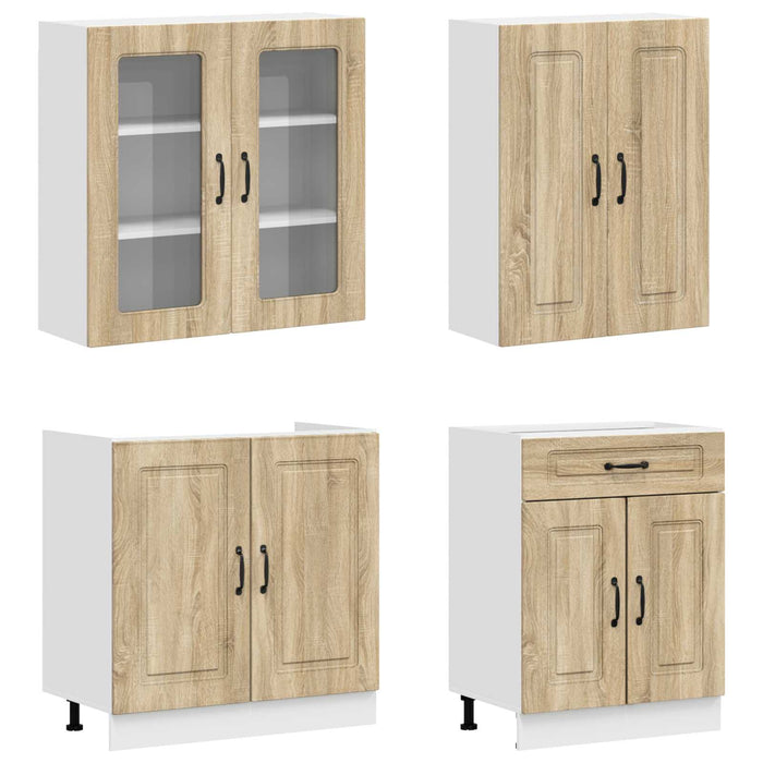 Unitate de bucătărie KALMAR 8 pcs Stejar Sonoma Lemn prelucrat WALTI