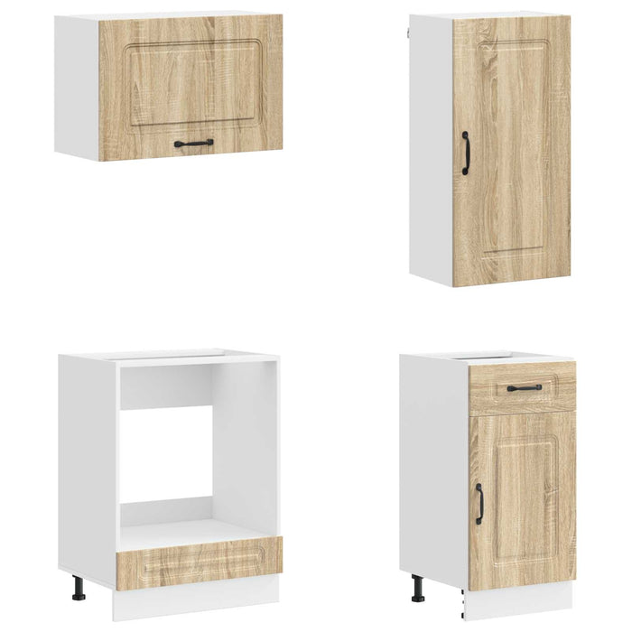 Unitate de bucătărie KALMAR 8 pcs Stejar Sonoma Lemn prelucrat WALTI