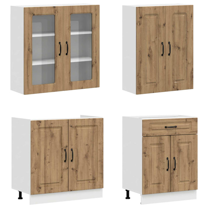 Unitate de bucătărie KALMAR 8 pcs Stejar Artizanal - WALTI WALTI