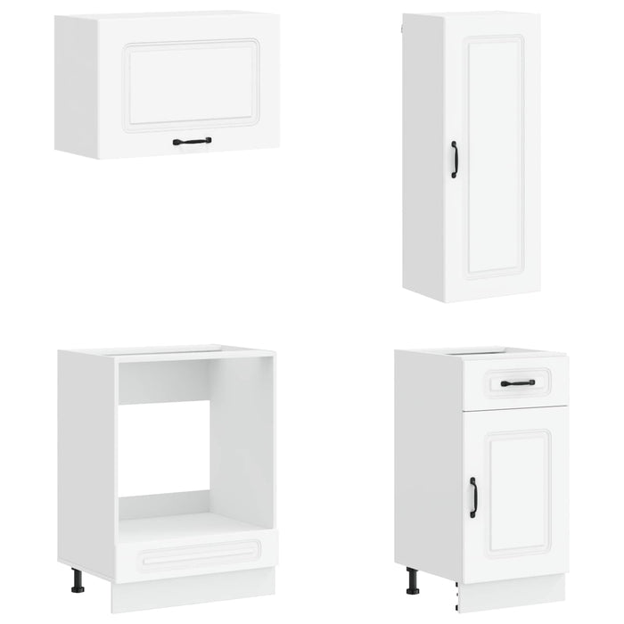 Unitate de bucătărie KALMAR 8 pcs Alb Lemn prelucrat WALTI