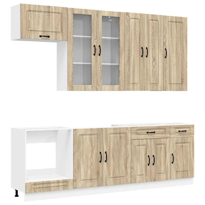 Unitate de bucătărie KALMAR 8 pcs Stejar Sonoma Lemn prelucrat WALTI