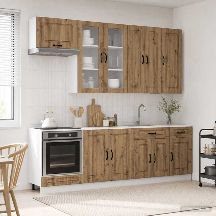 Unitate de bucătărie KALMAR 8 pcs Stejar Artizanal WALTI