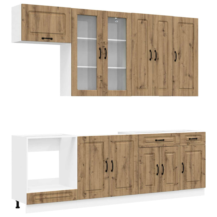 Unitate de bucătărie KALMAR 8 pcs Stejar Artizanal WALTI
