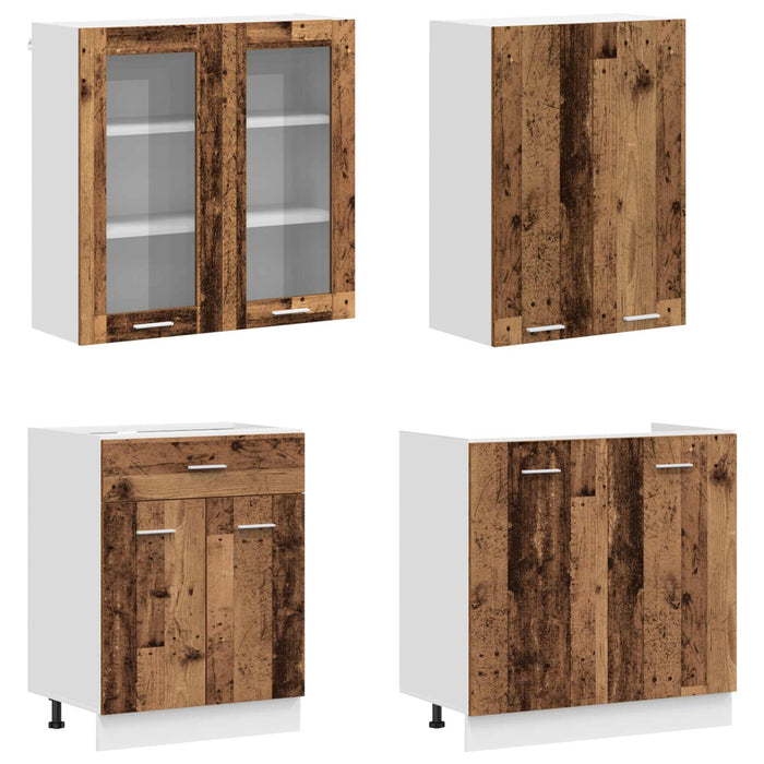 Unitate de bucătărie LYON 8 pcs Lemn vechi Lemn prelucrat WALTI