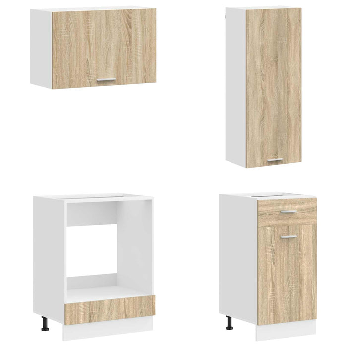 Unitate de bucătărie LYON 8 pcs Stejar Sonoma Lemn prelucrat WALTI