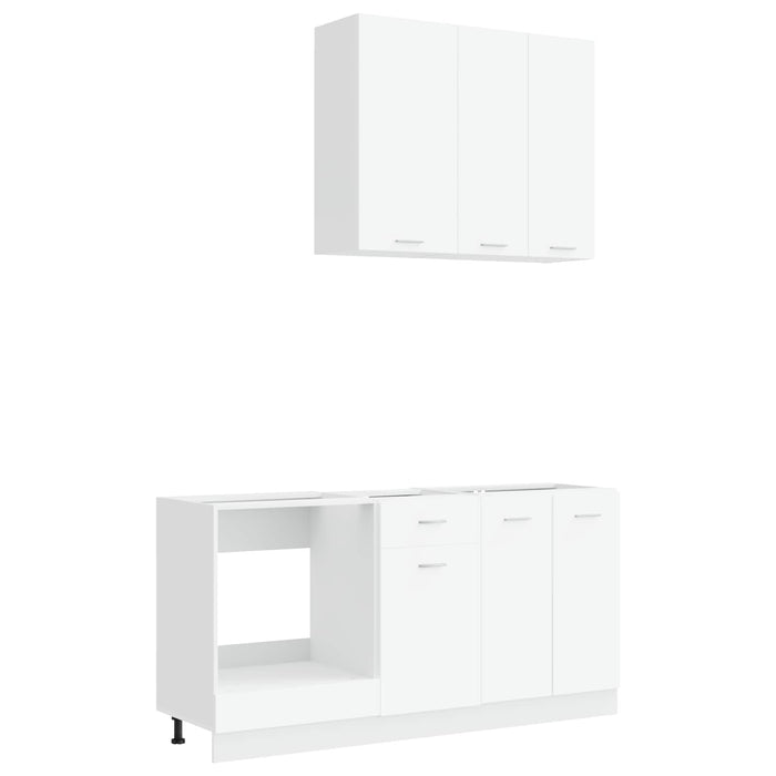 Unitate de bucătărie LYON 5 pcs Alb Lemn prelucrat WALTI