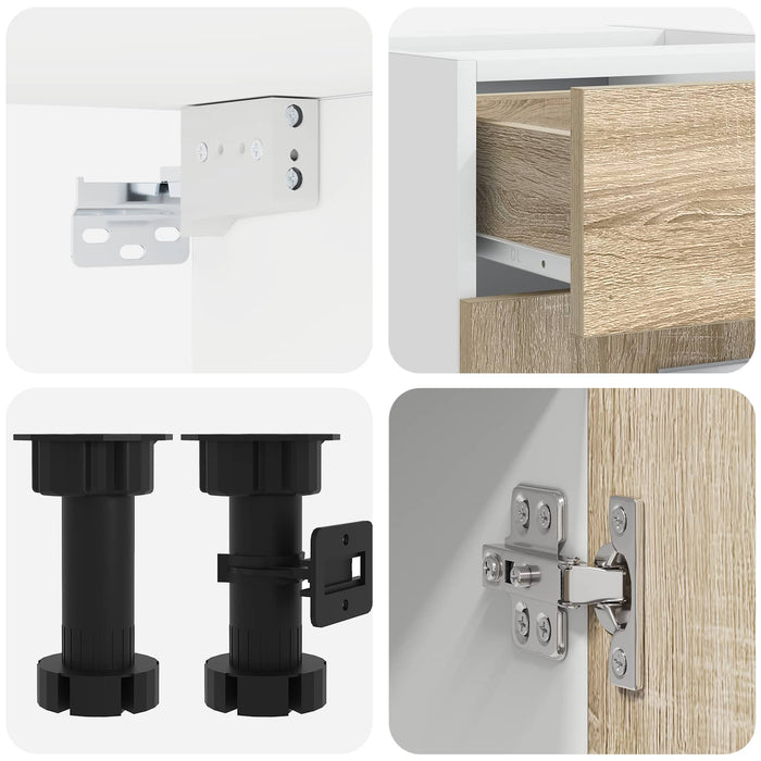 Unitate de bucătărie LYON 5 pcs Stejar Sonoma Lemn prelucrat WALTI