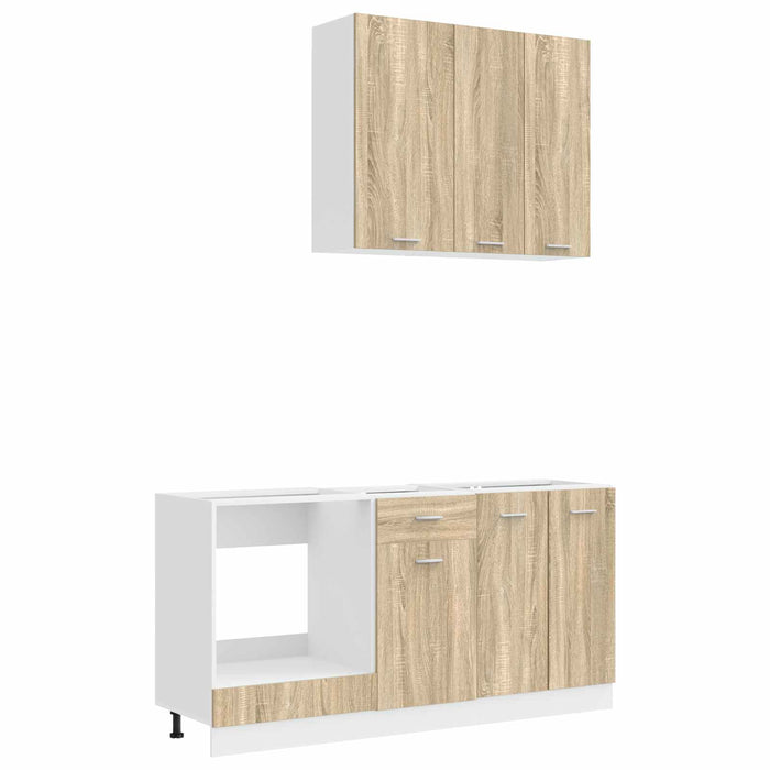 Unitate de bucătărie LYON 5 pcs Stejar Sonoma Lemn prelucrat WALTI