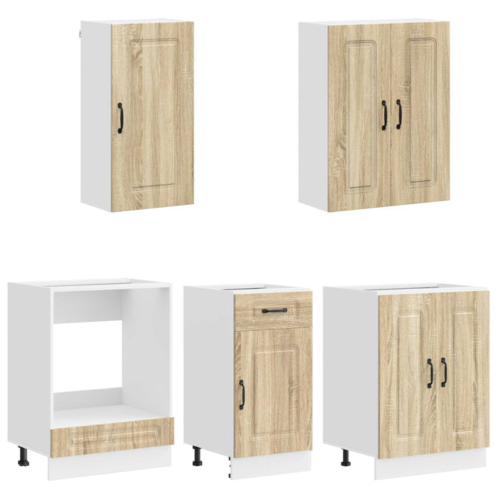 Unitate de bucătărie KALMAR 5 pcs Stejar Sonoma Lemn prelucrat WALTI