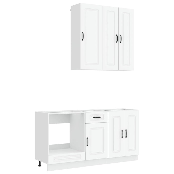 Unitate de bucătărie KALMAR 5 pcs Alb Lemn prelucrat WALTI