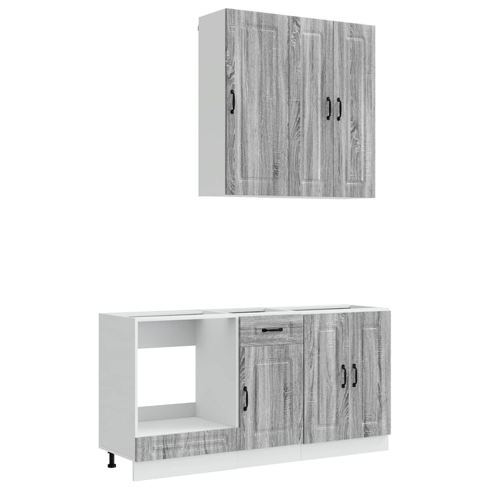 Unitate de bucătărie KALMAR 5 pcs Sonoma gri Lemn prelucrat WALTI