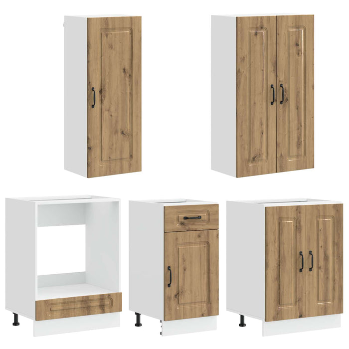 Unitate de bucătărie KALMAR 5 pcs Stejar Artizanal WALTI
