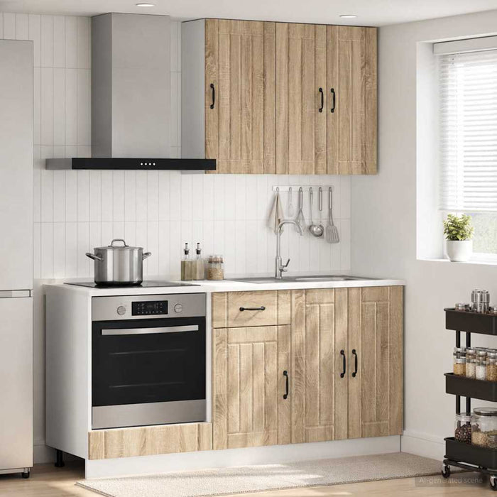 Unitate de bucătărie LUCCA 5 pcs Stejar Sonoma Lemn prelucrat WALTI