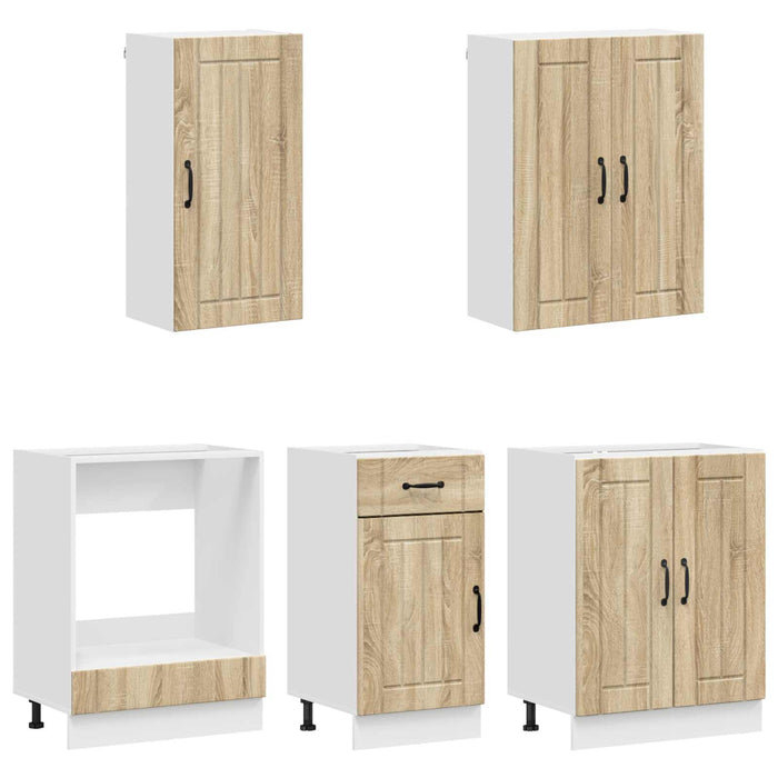 Unitate de bucătărie LUCCA 5 pcs Stejar Sonoma Lemn prelucrat WALTI