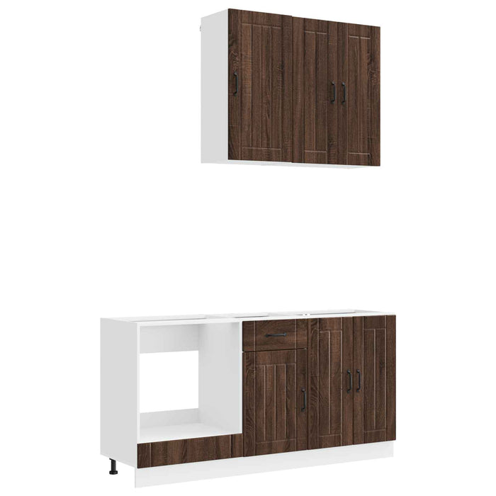 Unitate de bucătărie LUCCA 5 pcs Stejar maro Lemn prelucrat - WALTI WALTI