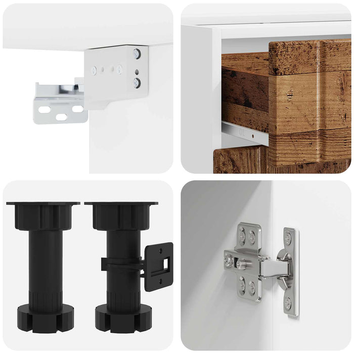 Unitate de bucătărie LUCCA 5 pcs Lemn vechi Lemn prelucrat - WALTI WALTI