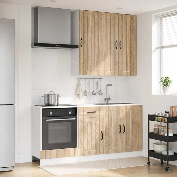 Unitate de bucătărie LUCCA 5 pcs Stejar Sonoma Lemn prelucrat - WALTI WALTI